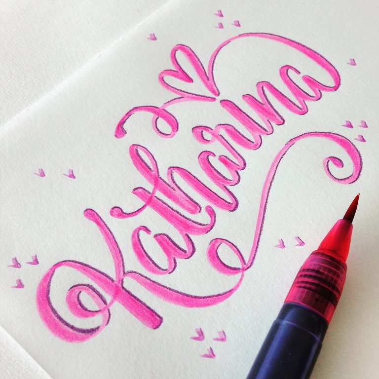 Baby name lettering as a personalised baby gift  anjapirchercom