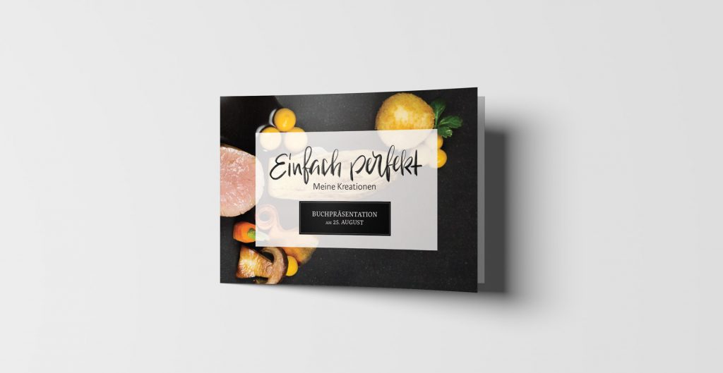 Cookbook Design Invitation Card